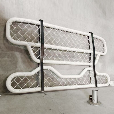 थ्री-लेयर स्क्वायर ट्यूब 304 स्टेनलेस स्टील ट्रक हिरण गार्ड फ्रंट बंपर बड़े ट्रकों के लिए अनुकूलन योग्य