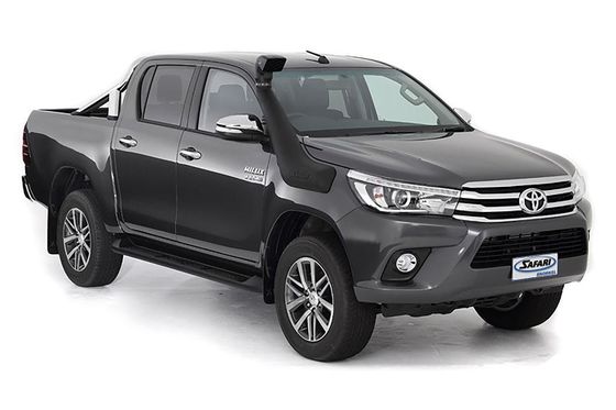 ब्लैक टायोटा हिलक्स रेवो 4x4 एबीएस पिकअप ट्रक स्नोर्कल