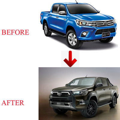 ब्लैक कार फ्रंट बंपर रोको 2020 2021 फेसलिफ्ट बॉडी किट