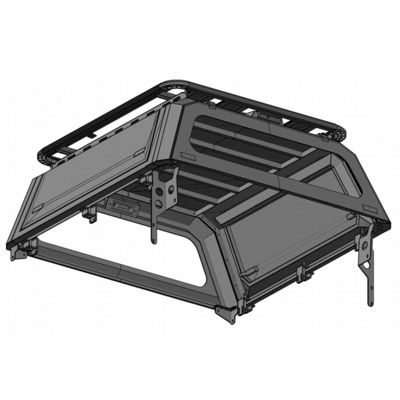 4x4 Black Steel Hard Tonneau Cover For Toyota Hilux Ford Ranger F150 BT50 Dmax